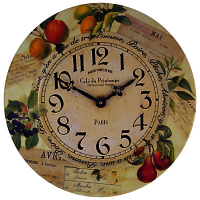 Lascelles Fruits Wall Clock, Dia.36cm